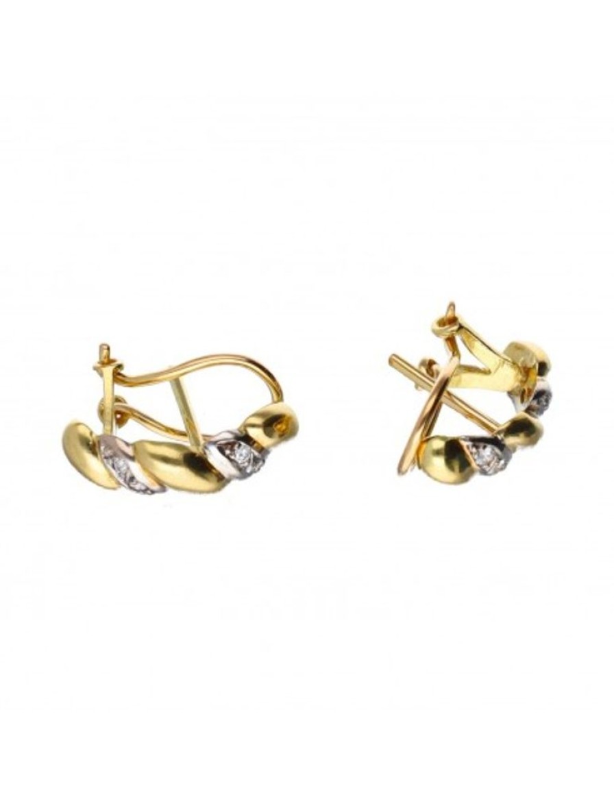 Pendientes Goya Compro Oro | 18 Quilates Oro, Oro Amarillo, Oro Blanco - Pendientes - 0.01 Ct Diamante