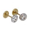 Pendientes Goya Compro Oro | Pendientes De Oro Blanco Y Amarillo 18 Kl Con Zircones