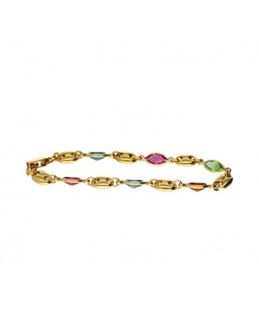 Pulseras Goya Compro Oro | Pulsera De Oro 18 Kl Amatistas