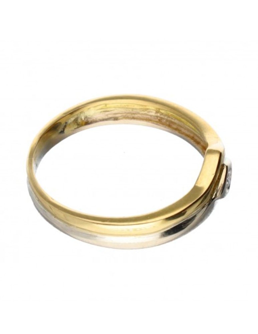 Anillos Goya Compro Oro | Anillo De Oro Y Oro Blanco 18 Kl