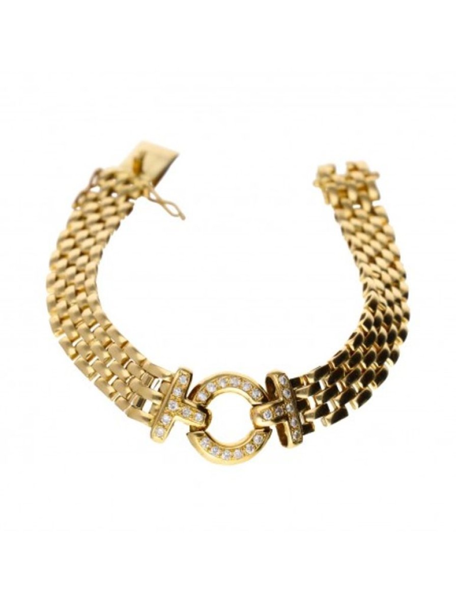 Pulseras Goya Compro Oro | 18 Quilates Oro, Oro Amarillo - Pulsera Tobillera - 0.01 Ct Diamante