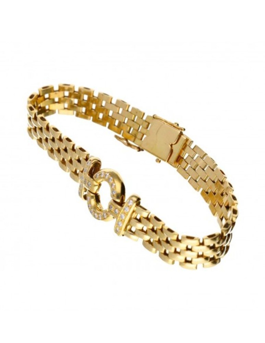 Pulseras Goya Compro Oro | 18 Quilates Oro, Oro Amarillo - Pulsera Tobillera - 0.01 Ct Diamante