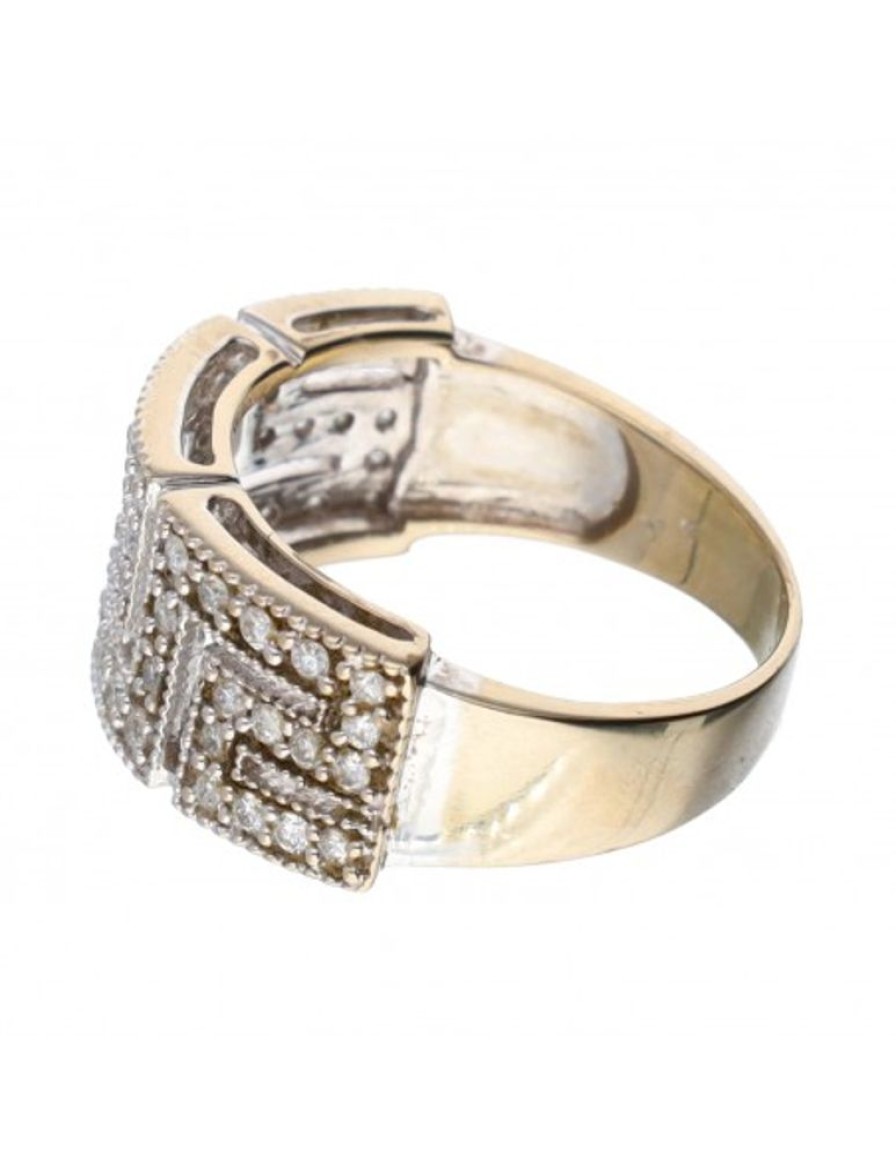 Anillos Goya Compro Oro | Anillo De Oro Y Oro Blanco 18 Kl Diamantes