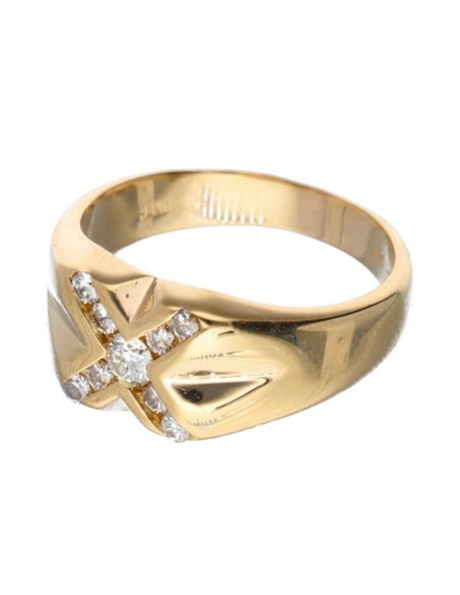 Anillos Goya Compro Oro | 18 Quilates Oro, Oro Amarillo - Anillo - 0.15 Ct Diamante - Diamantes