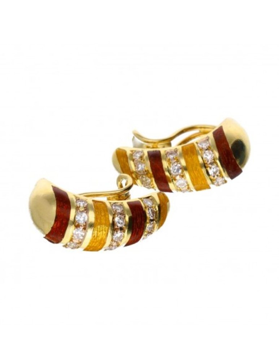 Pendientes Goya Compro Oro | 18 Quilates Oro, Oro Amarillo - Pendientes - 0.01 Ct Diamante