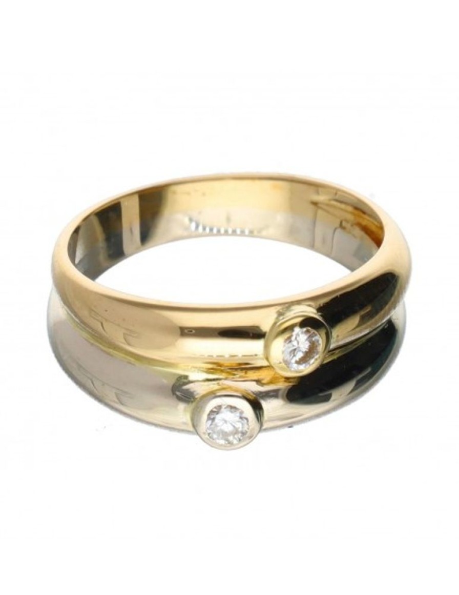 Anillos Goya Compro Oro | 18 Quilates Oro, Oro Amarillo, Oro Blanco - Anillo - 0.02 Ct Diamante