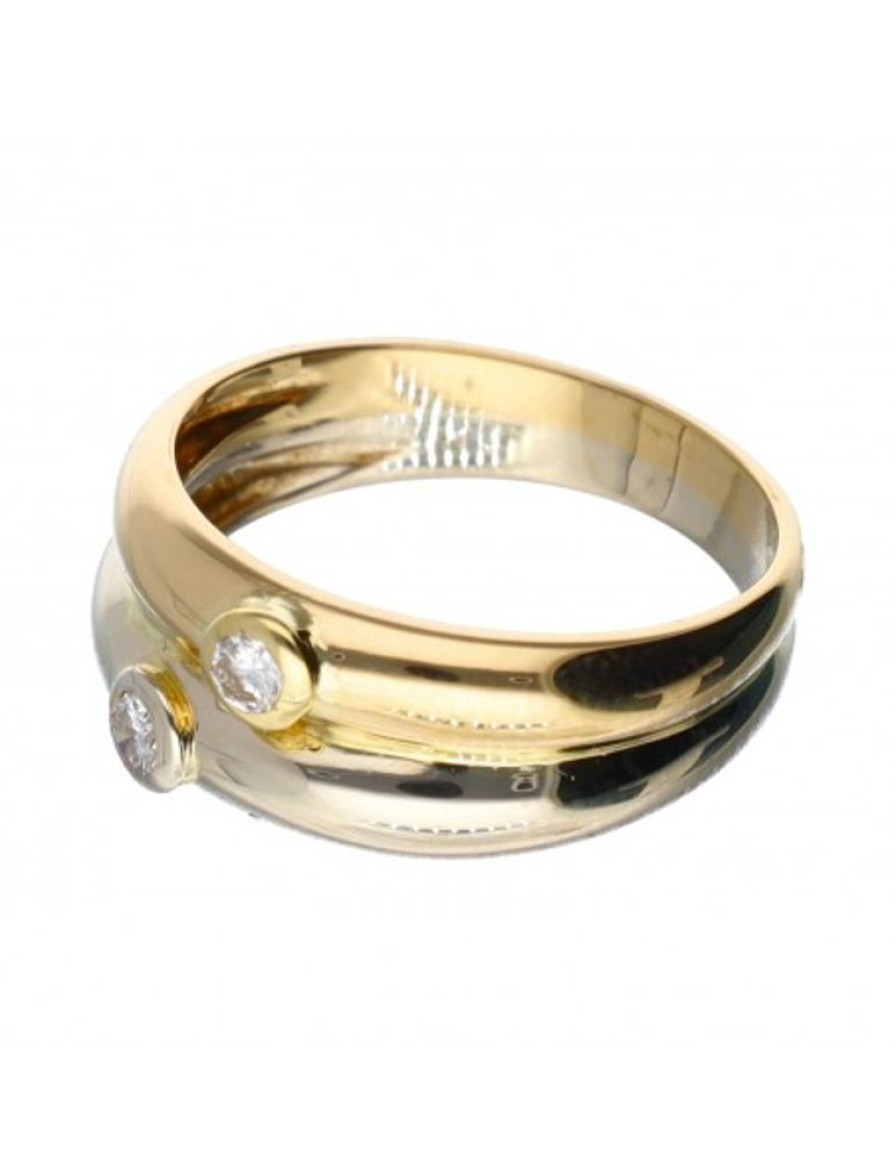 Anillos Goya Compro Oro | 18 Quilates Oro, Oro Amarillo, Oro Blanco - Anillo - 0.02 Ct Diamante