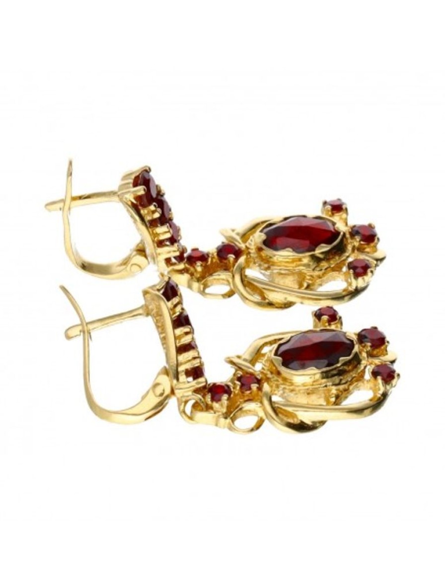 Pendientes Goya Compro Oro | 18 Quilates Oro, Oro Amarillo - Pendientes - 1.07 Ct Rubies - Rubies