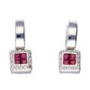 Pendientes Goya Compro Oro | 18 Quilates Oro, Oro Blanco - Pendientes - 0.03 Ct Amatistas - Diamantes