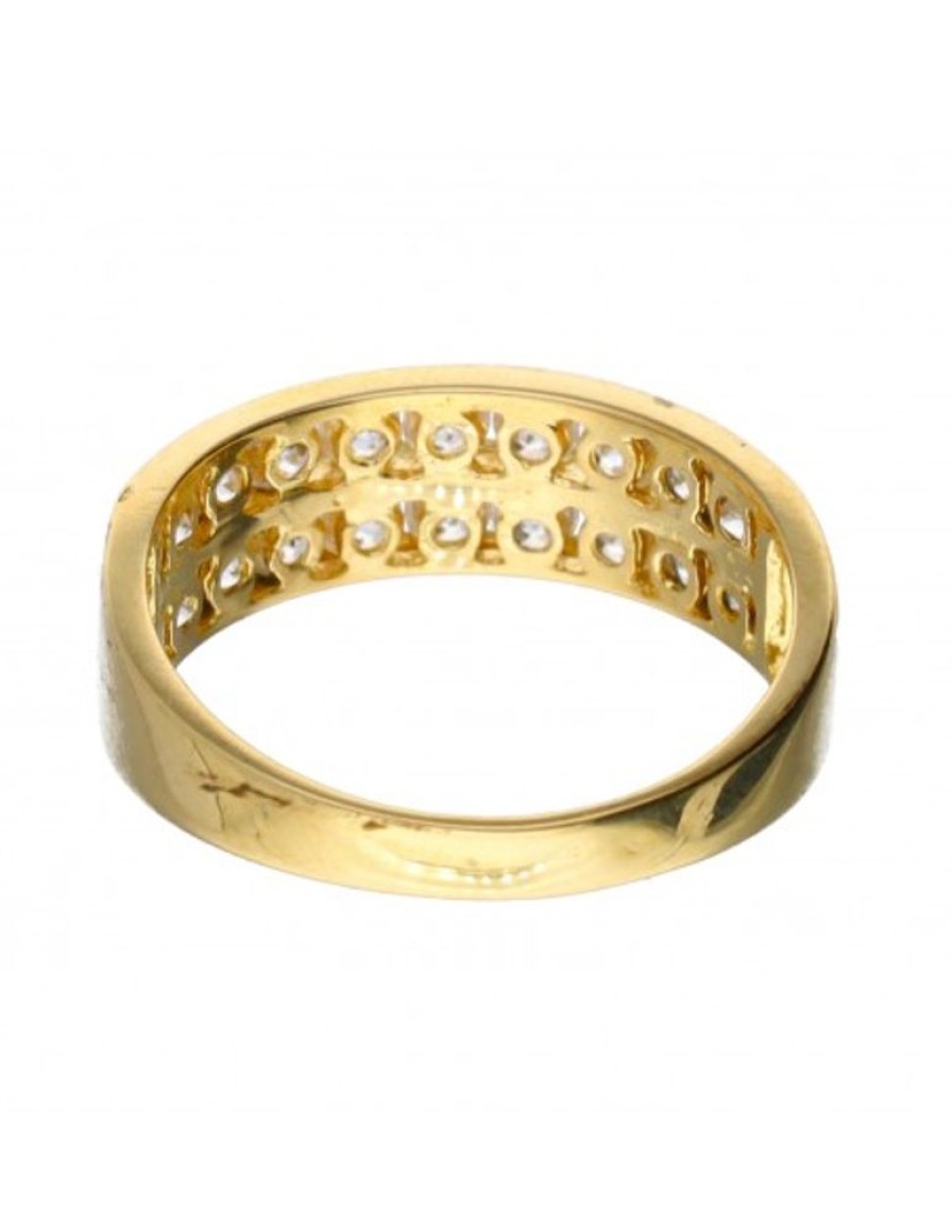 Anillos Goya Compro Oro | Anillo De Oro 18 Kl Zirconitas