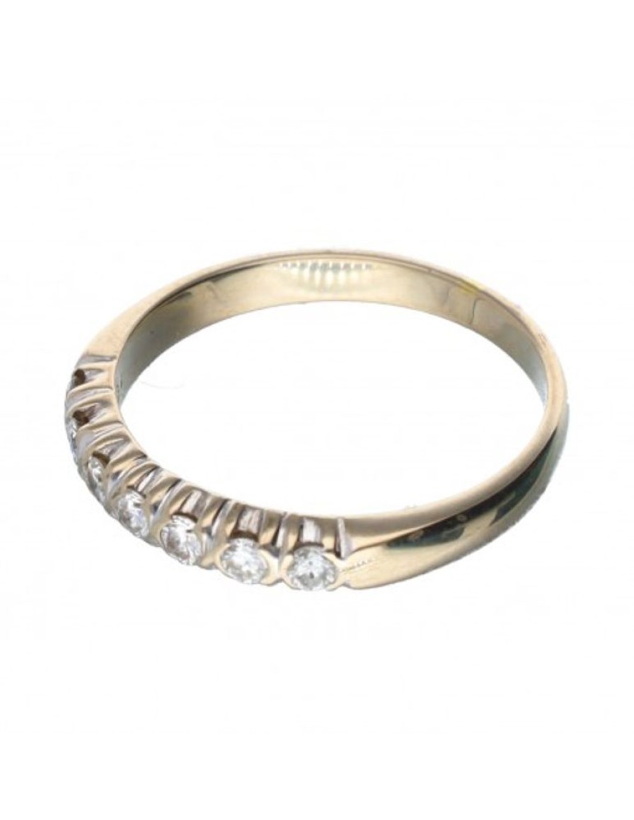 Anillos Goya Compro Oro | Anillo De Oro Blanco 18 Kl Con Diamantes