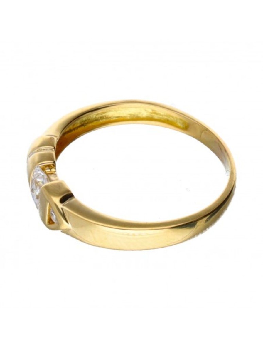 Anillos Goya Compro Oro | Anillo De Oro 18 Kl Con Zirconita