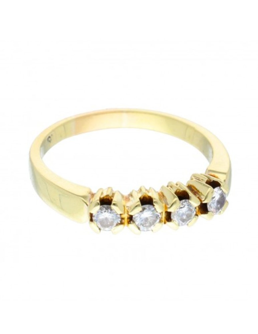 Anillos Goya Compro Oro | Anillo De Oro 18 Kl Para Mujer Con Diamantes