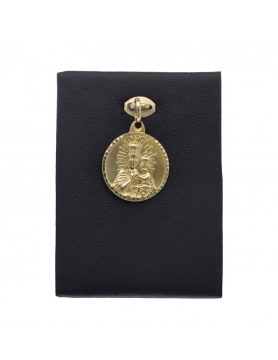 Colgantes Goya Compro Oro | Colgante De Oro Amarillo 18 Kl Con Diseno De Medalla Religiosa