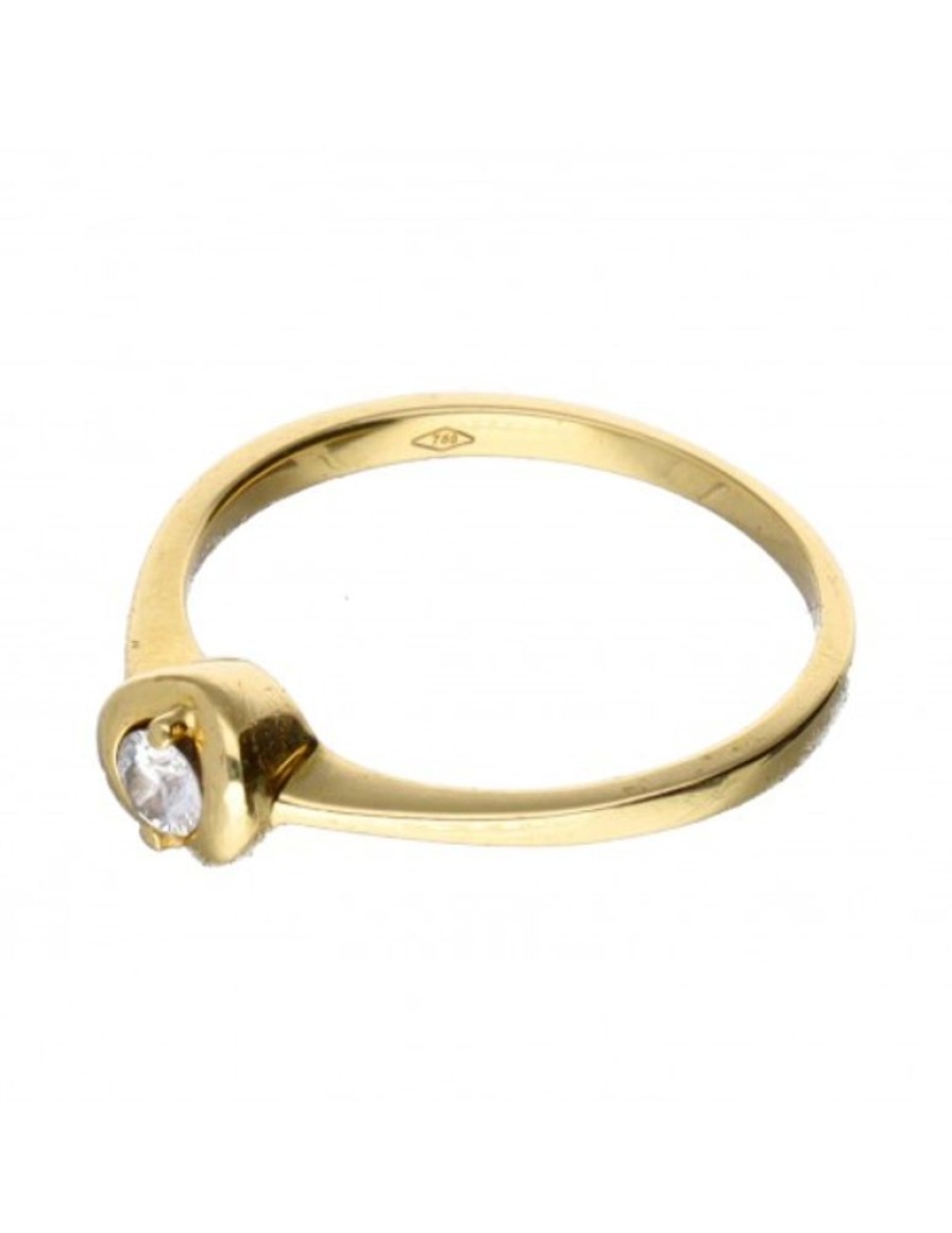 Anillos Goya Compro Oro | Anillo De Oro 18 Kl Con Diamante