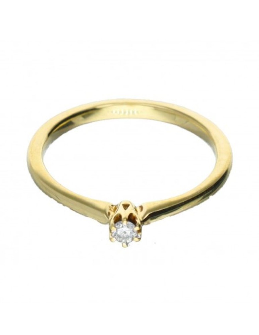 Anillos Goya Compro Oro | 18 Quilates Oro, Oro Amarillo - Anillo - 0.03 Ct Diamante