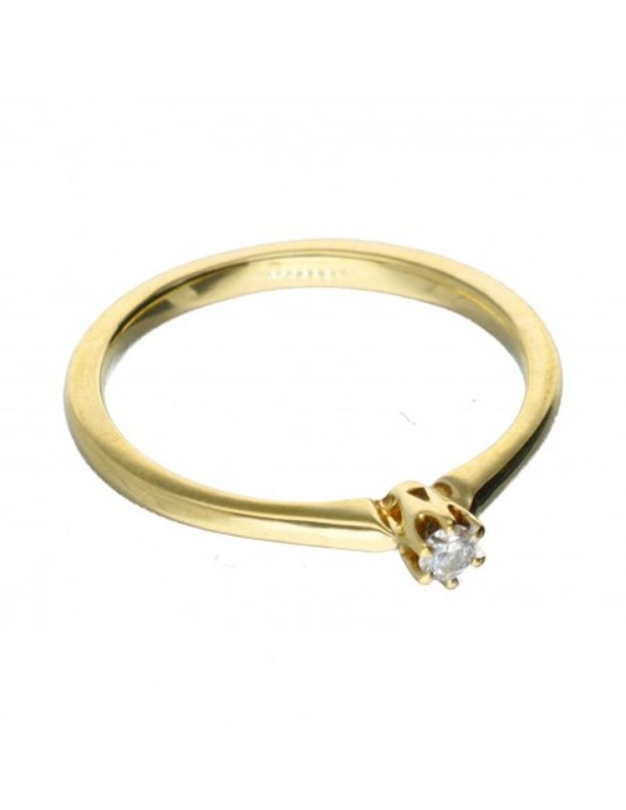 Anillos Goya Compro Oro | 18 Quilates Oro, Oro Amarillo - Anillo - 0.03 Ct Diamante