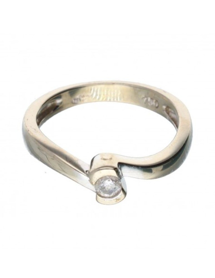 Anillos Goya Compro Oro | 18 Quilates Oro, Oro Blanco - Anillo - 0.04 Ct Diamante