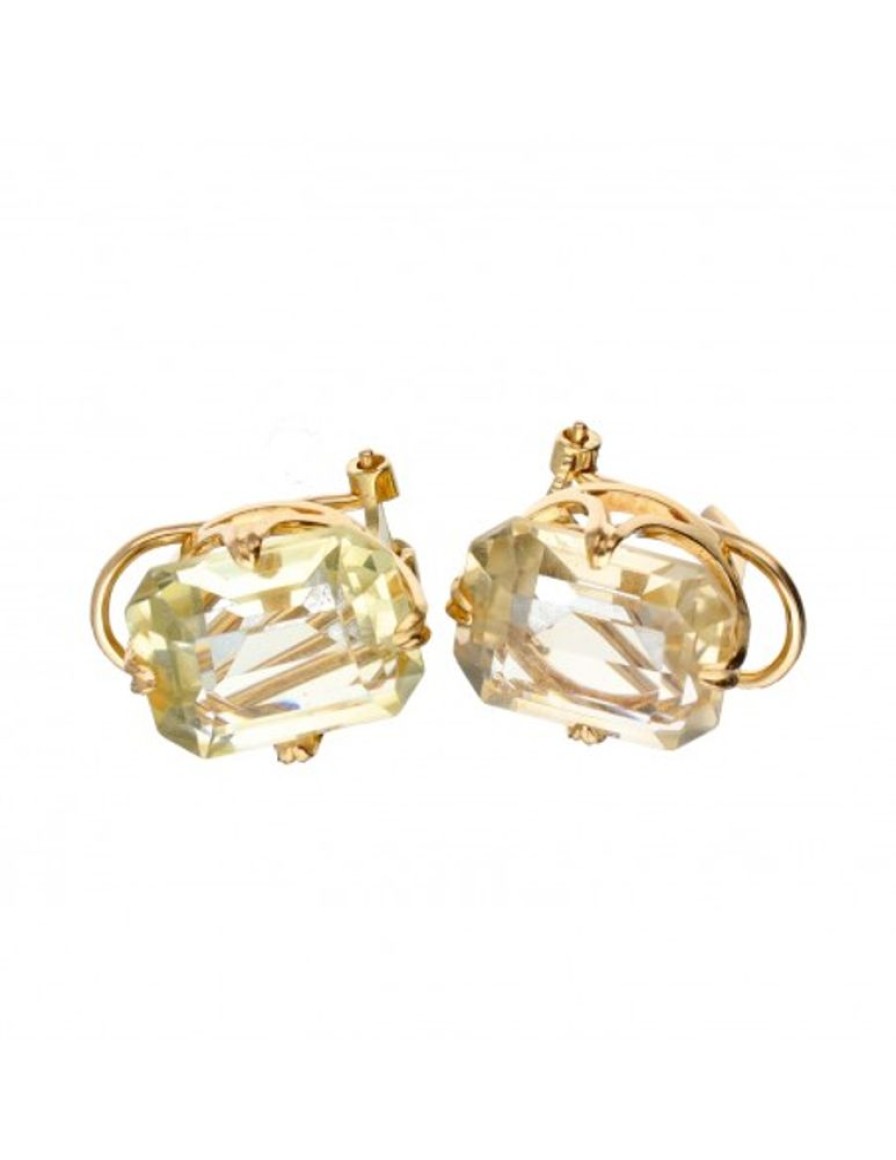 Pendientes Goya Compro Oro | Pendientes De Oro 18 Kl Topacio