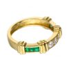 Anillos Goya Compro Oro | 18 Quilates Oro, Oro Amarillo - Anillo - 0.05 Ct Diamantes - Esmeraldas