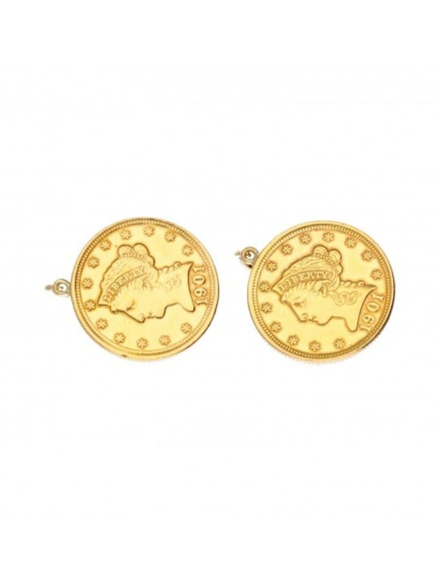 Pendientes Goya Compro Oro | 18 Quilates Oro, Oro Amarillo - Gemelos