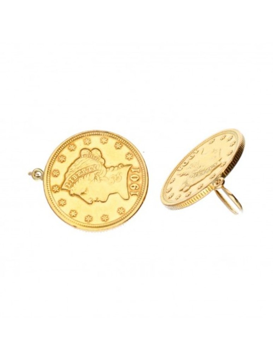 Pendientes Goya Compro Oro | 18 Quilates Oro, Oro Amarillo - Gemelos