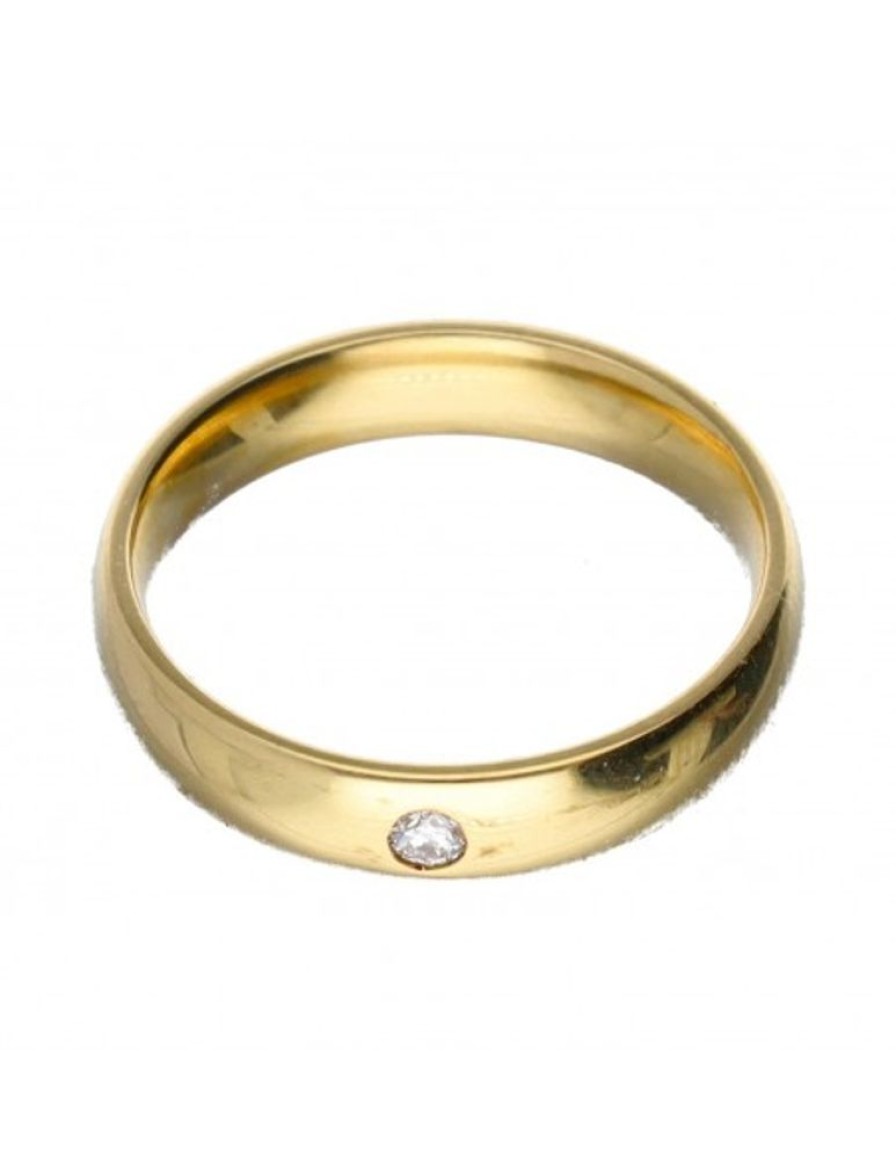 Anillos Goya Compro Oro | 18 Quilates Oro, Oro Amarillo - Anillo - 0.04 Ct Diamante