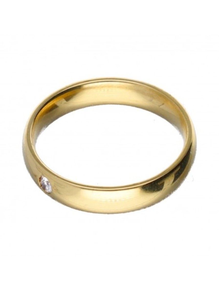 Anillos Goya Compro Oro | 18 Quilates Oro, Oro Amarillo - Anillo - 0.04 Ct Diamante