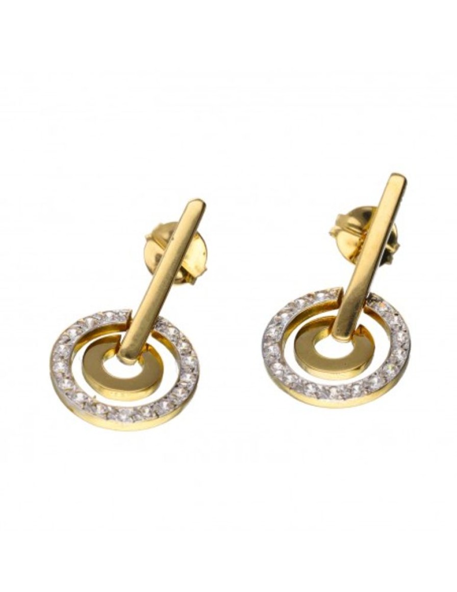 Pendientes Goya Compro Oro | Pendiente De Oro 18 Kl Zirconitas