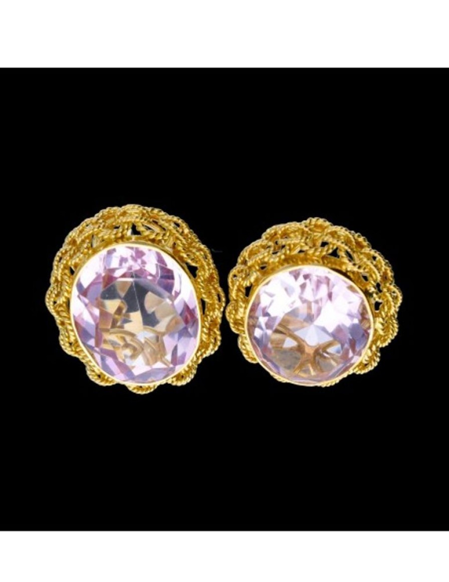 Pendientes Goya Compro Oro | Pendientes De Oro 18 Kl Para Mujer Con Amatista