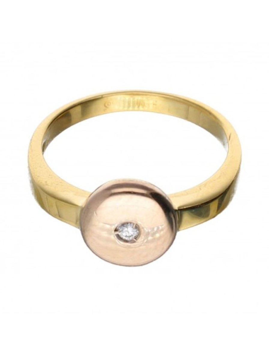 Anillos Goya Compro Oro | 18 Quilates Oro, Oro Amarillo, Oro Rosa - Anillo - 0.01 Ct Diamante