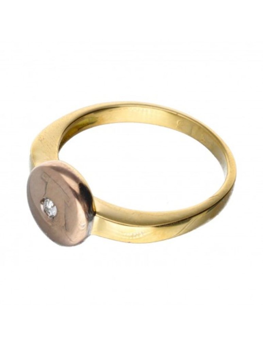 Anillos Goya Compro Oro | 18 Quilates Oro, Oro Amarillo, Oro Rosa - Anillo - 0.01 Ct Diamante