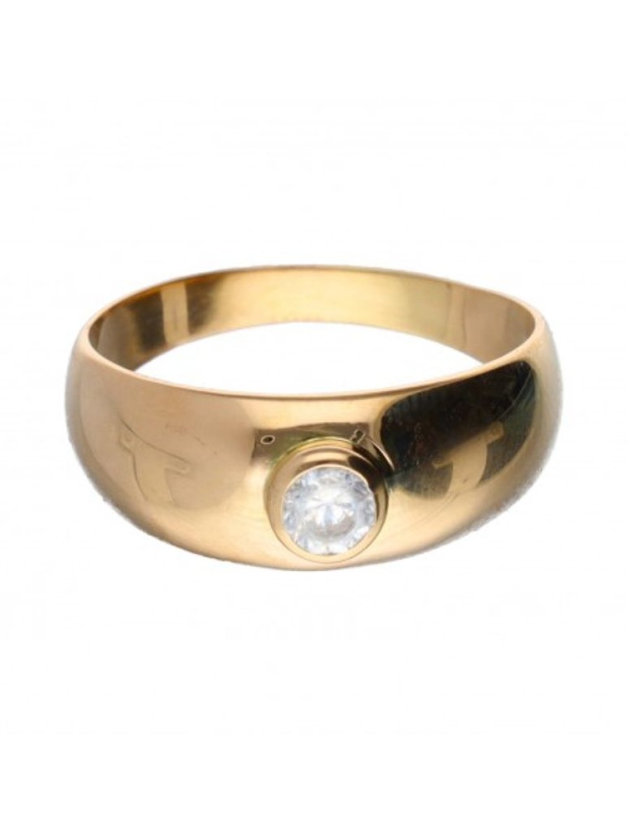 Anillos Goya Compro Oro | Anillo De Oro 18 Kl Zirconita