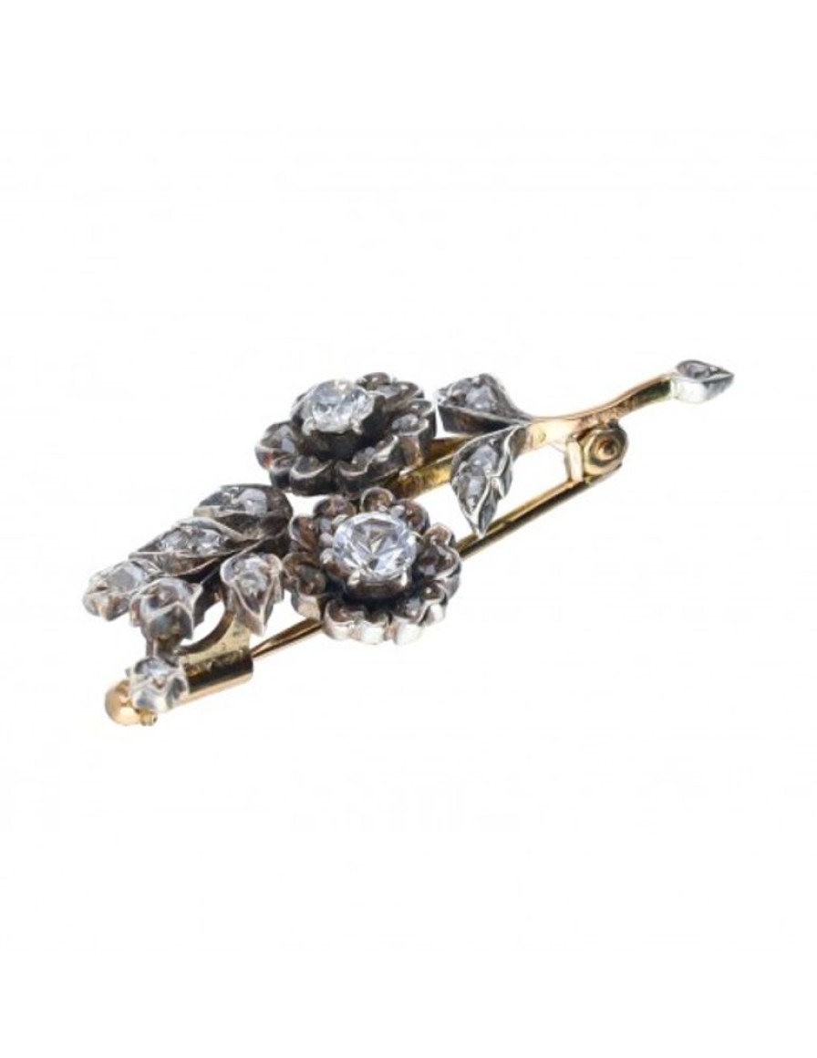 Colgantes Goya Compro Oro | 18 Quilates Oro, Oro Blanco - Broche - 0.21 Ct Diamante