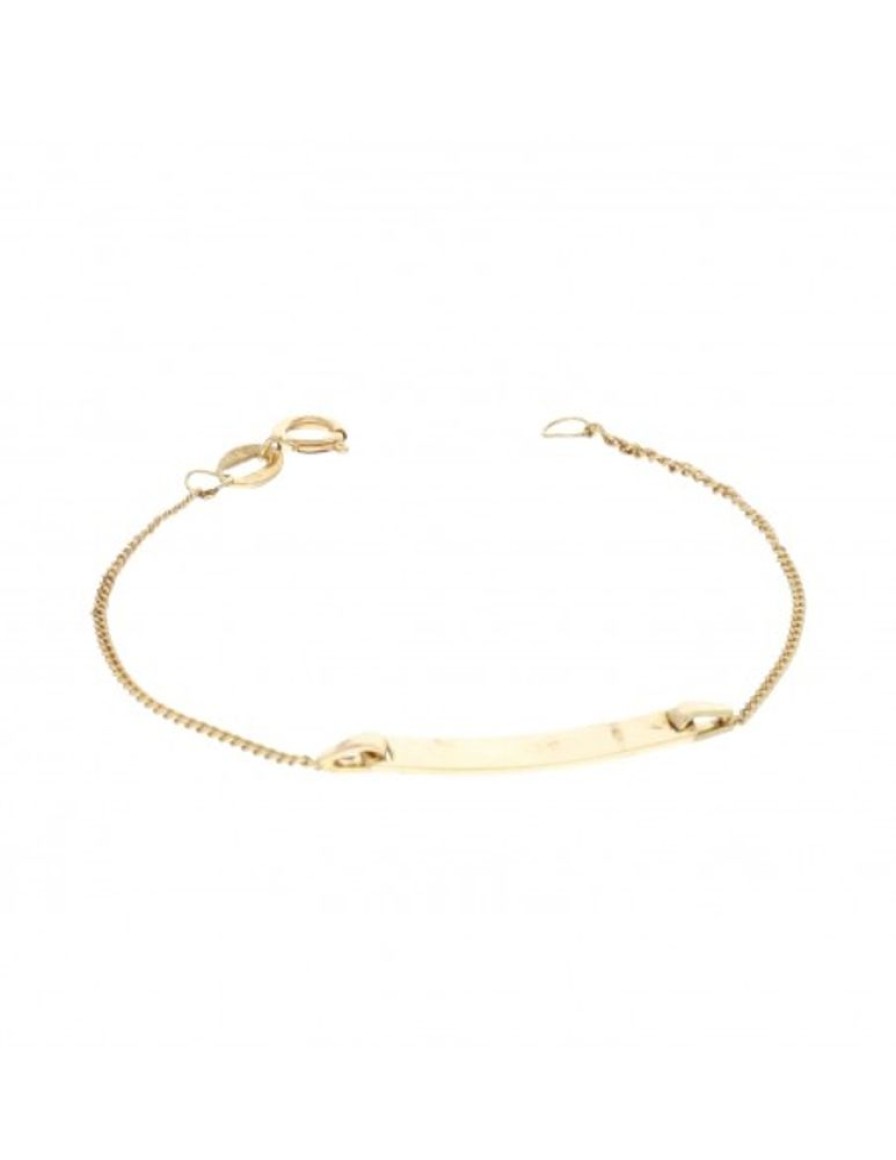 Pulseras Goya Compro Oro | Esclava De Bebe Oro Amarillo 18Kl