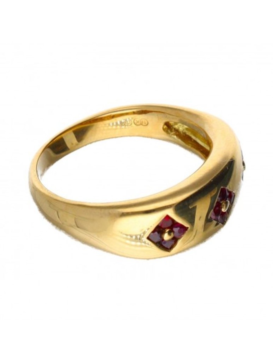 Anillos Goya Compro Oro | 18 Quilates Oro, Oro Amarillo - Anillo - 0.01 Ct Rubi