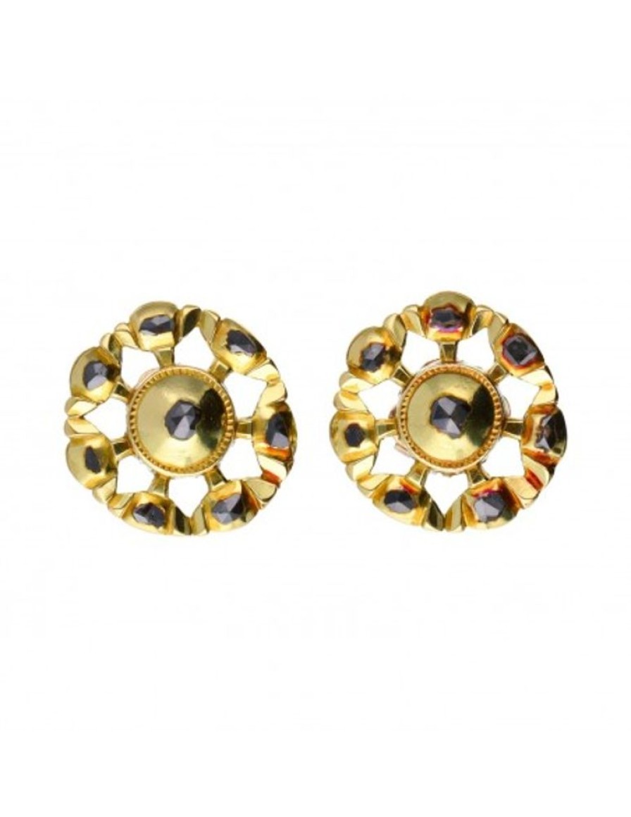 Pendientes Goya Compro Oro | 18 Quilates Oro, Oro Amarillo - Pendientes - 0.06 Ct Zafiro - Zafiros