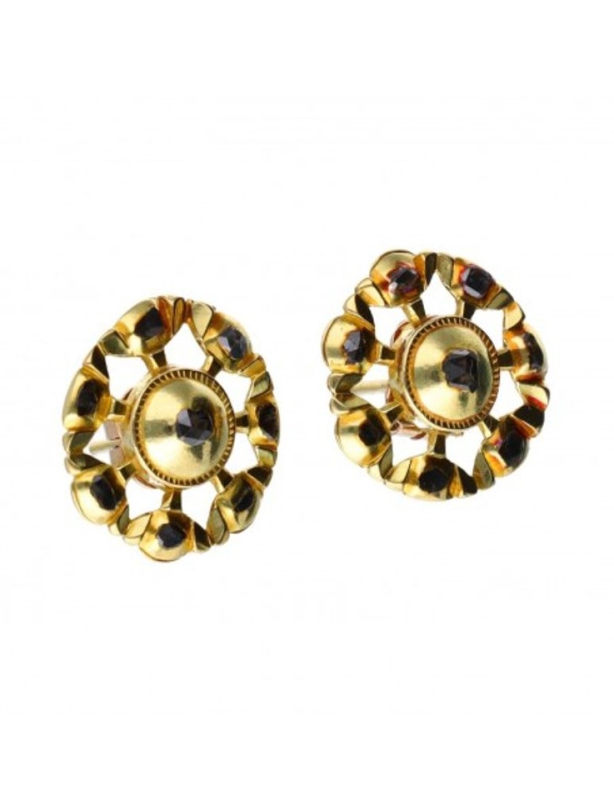 Pendientes Goya Compro Oro | 18 Quilates Oro, Oro Amarillo - Pendientes - 0.06 Ct Zafiro - Zafiros