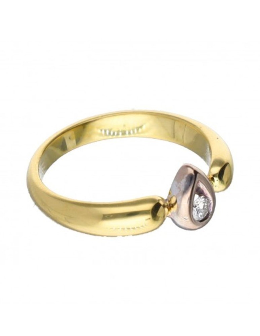 Anillos Goya Compro Oro | 18 Quilates Oro, Oro Amarillo, Oro Blanco - Anillo - 0.05 Ct Diamante