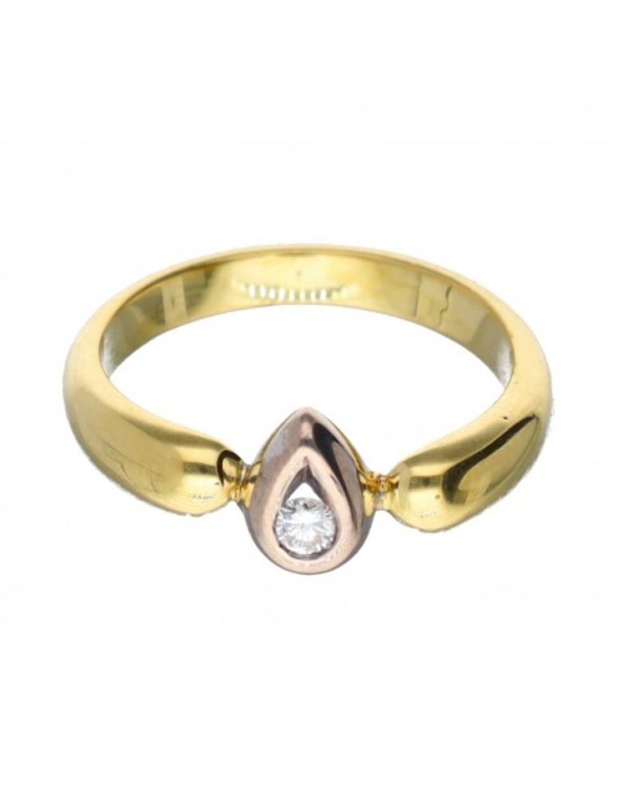 Anillos Goya Compro Oro | 18 Quilates Oro, Oro Amarillo, Oro Blanco - Anillo - 0.05 Ct Diamante