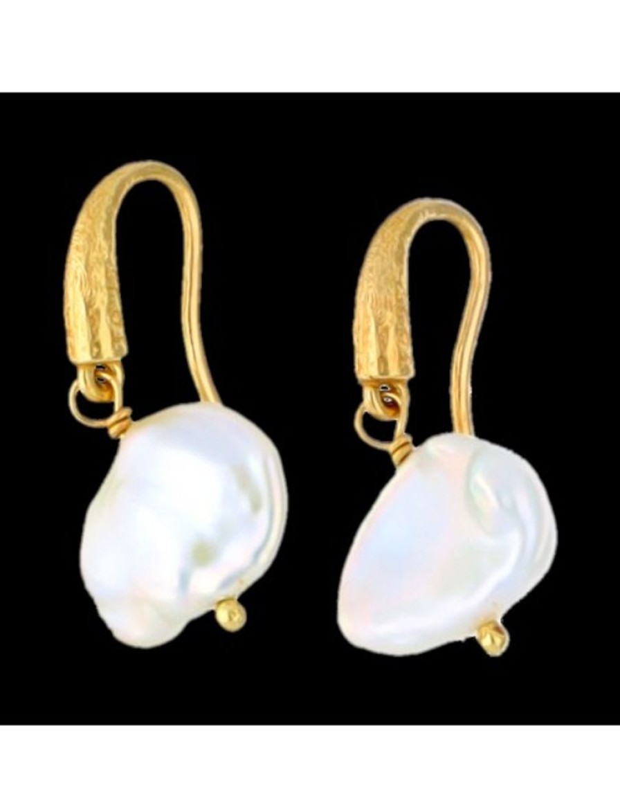 Pendientes Goya Compro Oro | Pendientes Con Perla Cultivada Oro Amarillo 18Kl