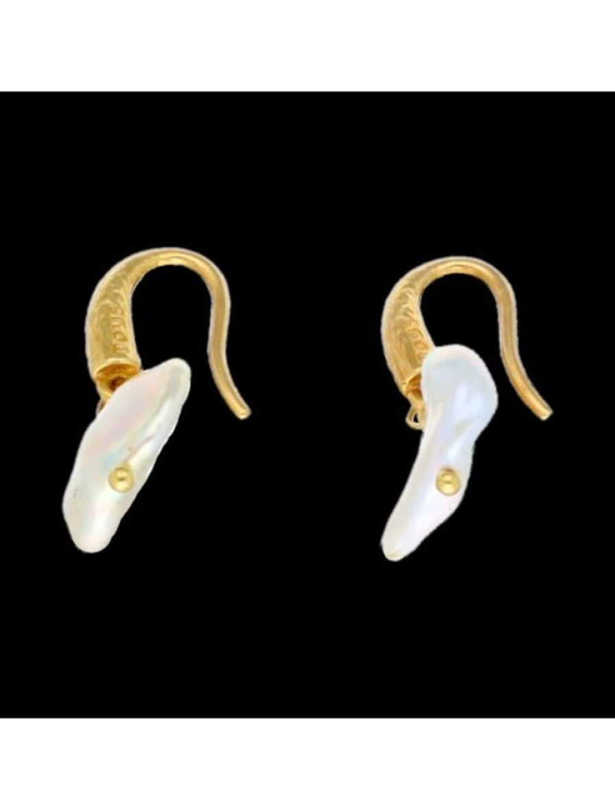 Pendientes Goya Compro Oro | Pendientes Con Perla Cultivada Oro Amarillo 18Kl