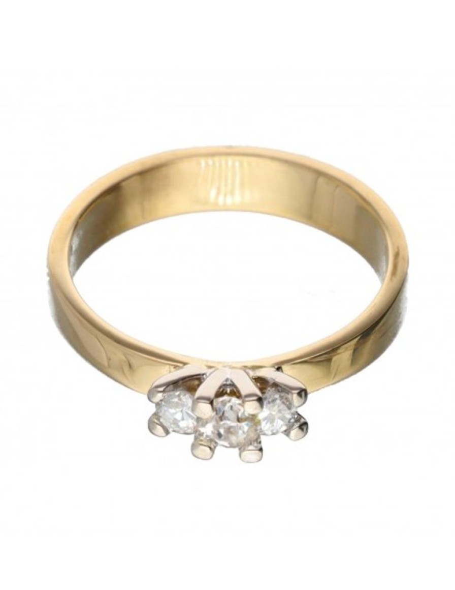 Anillos Goya Compro Oro | 18 Quilates Oro, Oro Amarillo, Oro Blanco - Anillo - 0.10 Ct Diamante - Diamantes