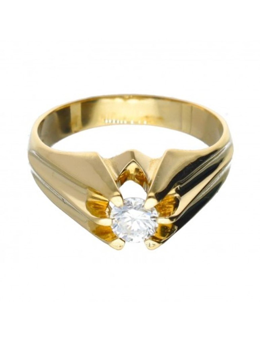 Anillos Goya Compro Oro | 18 Quilates Oro - Anillo - 0.46 Ct Diamante