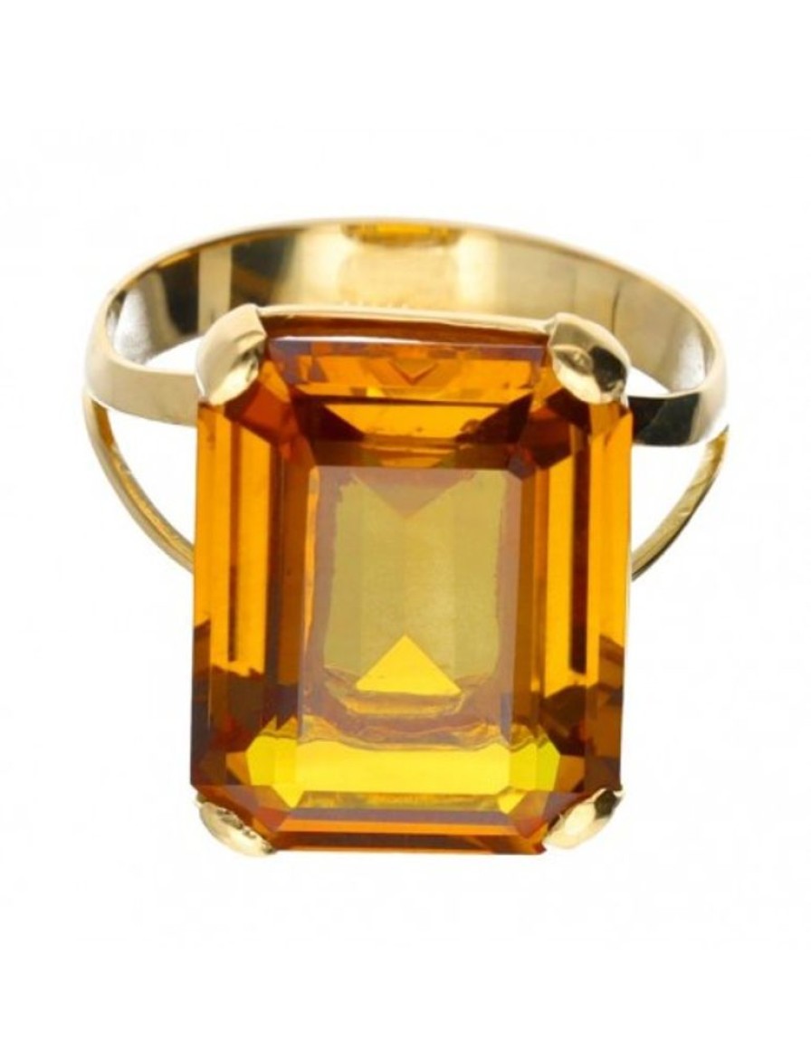 Anillos Goya Compro Oro | 18 Quilates Oro, Oro Amarillo - Anillo - 21.36 Ct Turmalina