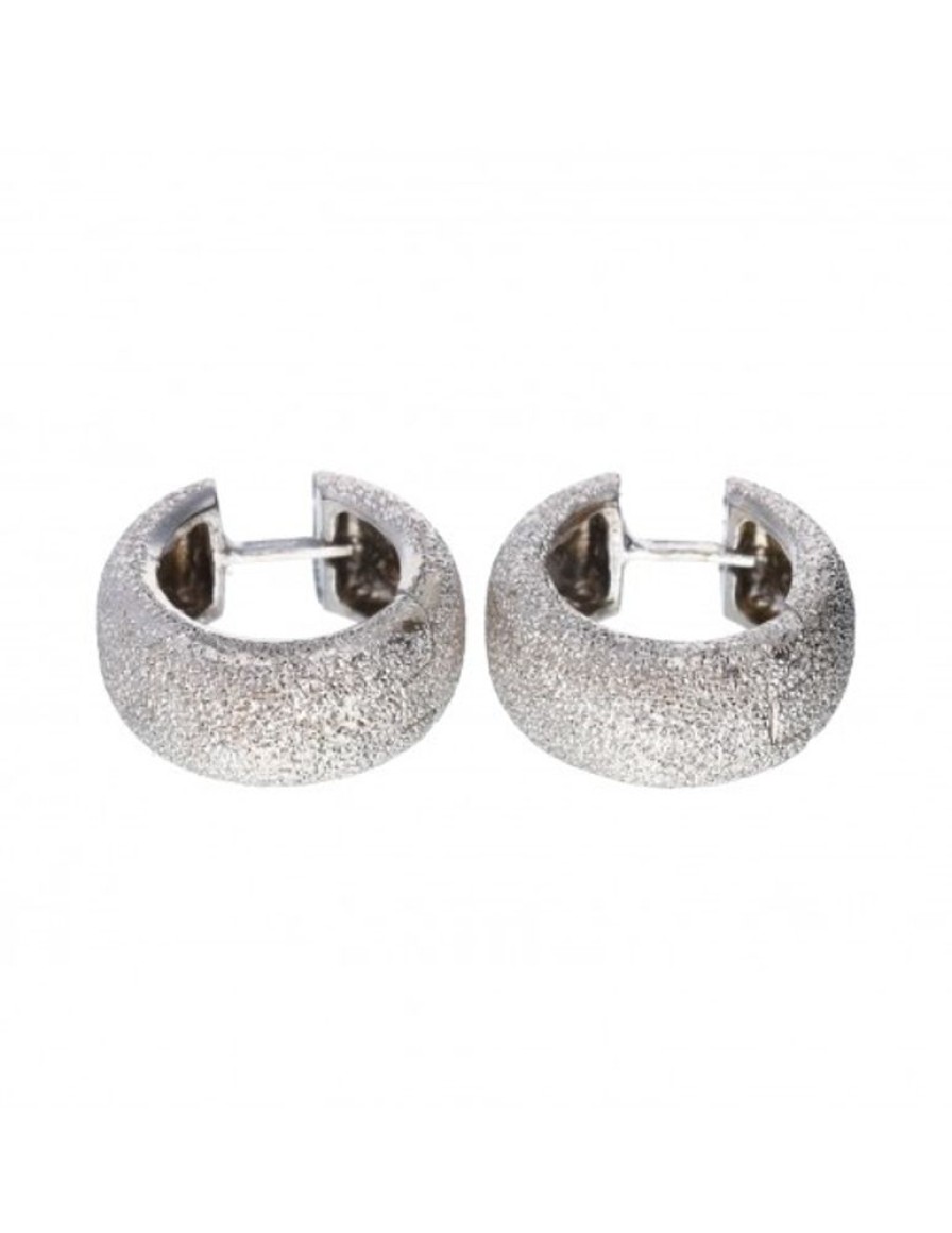 Pendientes Goya Compro Oro | Pendientes De Oro Blanco 18 Kl Con Zirconitas