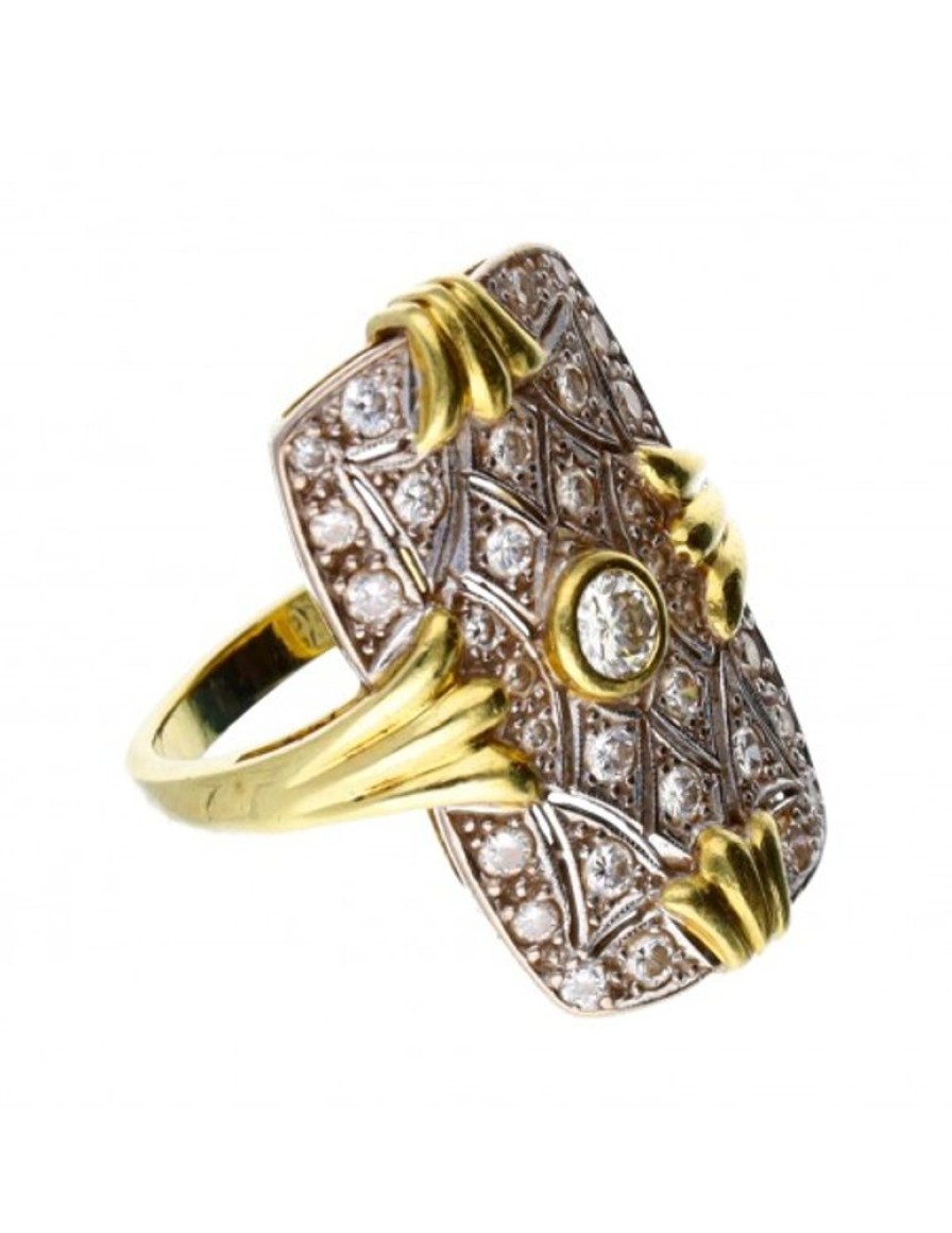 Anillos Goya Compro Oro | Anillo De Oro 18 Kl Con Diamantes