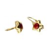 Pendientes Goya Compro Oro | 18 Quilates Oro, Oro Amarillo - Pendientes - 0.40 Ct Granate