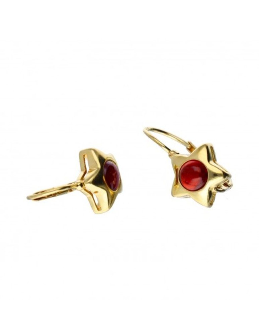 Pendientes Goya Compro Oro | 18 Quilates Oro, Oro Amarillo - Pendientes - 0.40 Ct Granate