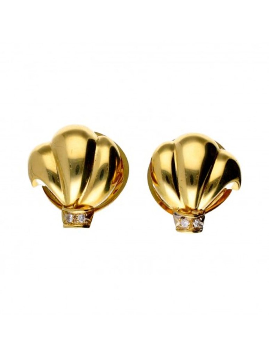 Pendientes Goya Compro Oro | Pendientes De Oro Amarillo 18 Kl Para Mujer Zirconita